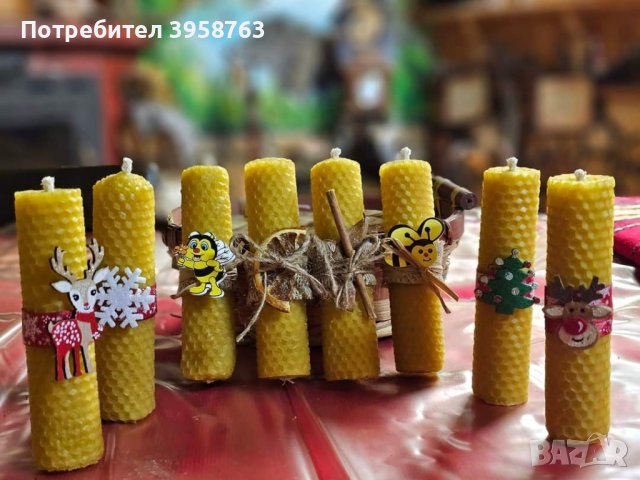 Восъчни свещи, снимка 2 - Декорация за дома - 43912634