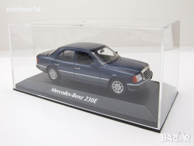 Mercedes-Benz 230E W124 от 1991 - мащаб 1:43 на Maxichanps моделът е нов в PVC дисплей-кейс, снимка 17 - Колекции - 43516230