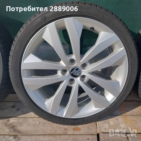 Джанти 17" с гуми Skoda Fabia, снимка 3 - Гуми и джанти - 51669590