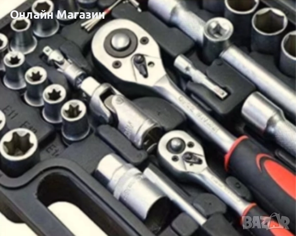 Професионален комплект гедоре 108 Части KRAFTROYAL 2060N, снимка 5 - Куфари с инструменти - 51649175