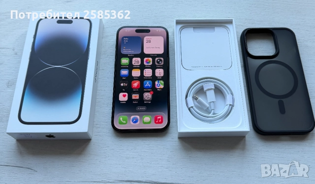 Като Нов ! iPhone 14 Pro 128 Gb Space Black