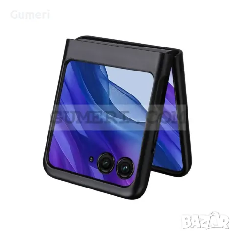Хибриден черен гръб за Motorola Razr 50, снимка 7 - Калъфи, кейсове - 47602209