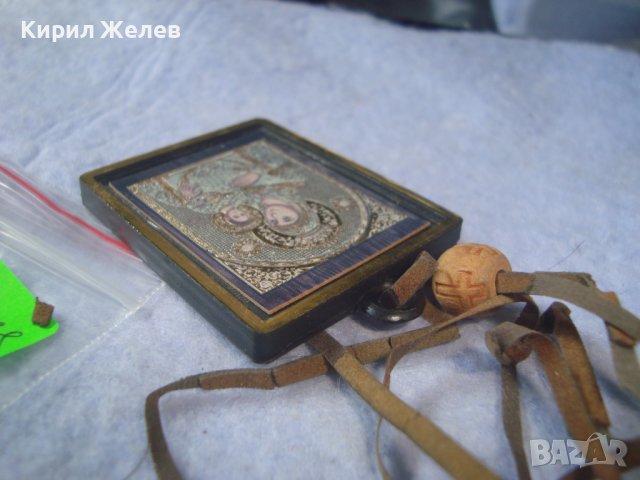 ПРАВОСЛАВНА ИКОНКА ДВУСТРАННА КРАСИВА СТАРА НАГРЪДНА  54451, снимка 9 - Антикварни и старинни предмети - 37656551