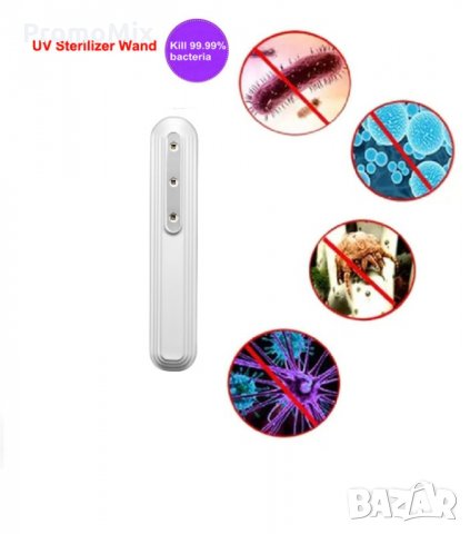Портативна бактерицидна UV лампа NK-01 UV-C лампа дезинфекцираща стерилизатор, снимка 3 - Друга електроника - 33518951