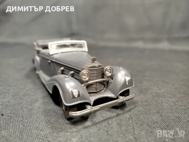 1/43 МЕТАЛНА КОЛИЧКА МАЩАБЕН МОДЕЛ 1939 MERCEDES 540K SOLIDO, снимка 5 - Колекции - 49168530