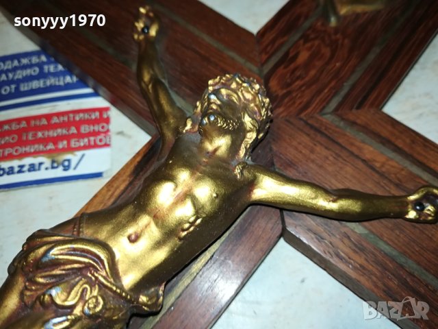 КРАСИВ КРЪСТ ОТ ФРАНЦИЯ 36Х19СМ 0612230749, снимка 4 - Антикварни и старинни предмети - 43292262