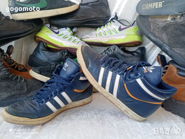 мъжки маратонки кецове  adidas® MID Leather shoes original, естествена кожа, 42 - 43,GOGOMOTO.BAZAR., снимка 3 - Маратонки - 43898777