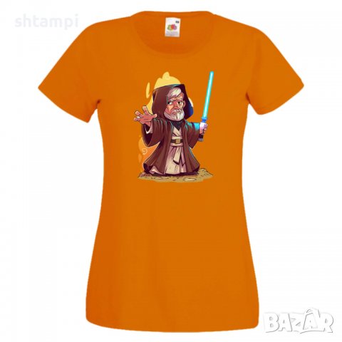 Дамска тениска Star Wars Obi Wan Игра,Изненада,Подарък,Геймър,, снимка 9 - Тениски - 36789346