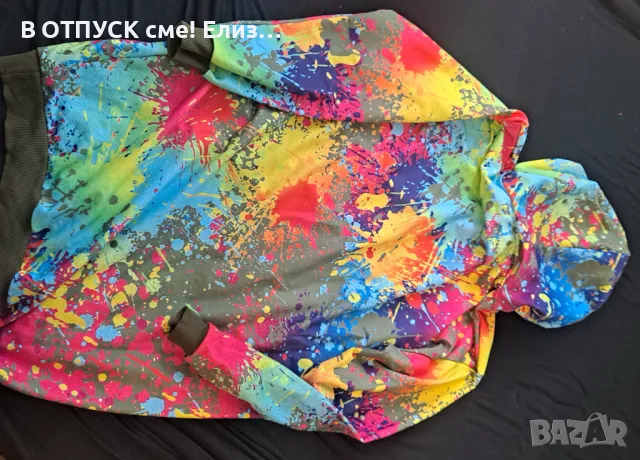 Суичер.туника рокля торбест електрик цветове