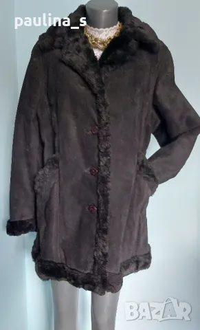 "Steve Madden" / Естествен велур / Дамски кожух / 44 EU , снимка 5 - Палта, манта - 48877475