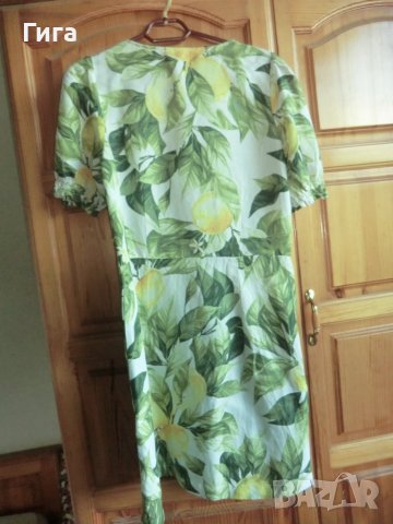 рокля на зелени листа НМ, снимка 5 - Рокли - 37147859