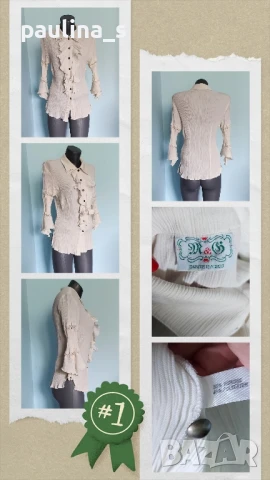 Три различни броя / Изумителна маркова риза с жабо / голям размер , снимка 9 - Ризи - 36365087