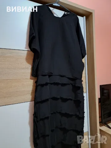Черна рокля на ZARA, снимка 2 - Рокли - 48408123