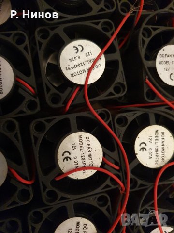 SUNON  Вентилатор 40x40x20мм, 5000 оборота в минута, с два съчмени лагера 12 волта, снимка 1