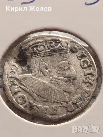 Сребърна монета 3 гроша 1592г. Сигизмунд трети ПОЛША 13709, снимка 6 - Нумизматика и бонистика - 43000901