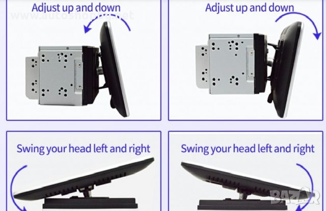 Универсална 2-DIN 10" мултимедия с андроид с въртящ дисплей, снимка 7 - Аксесоари и консумативи - 27445191