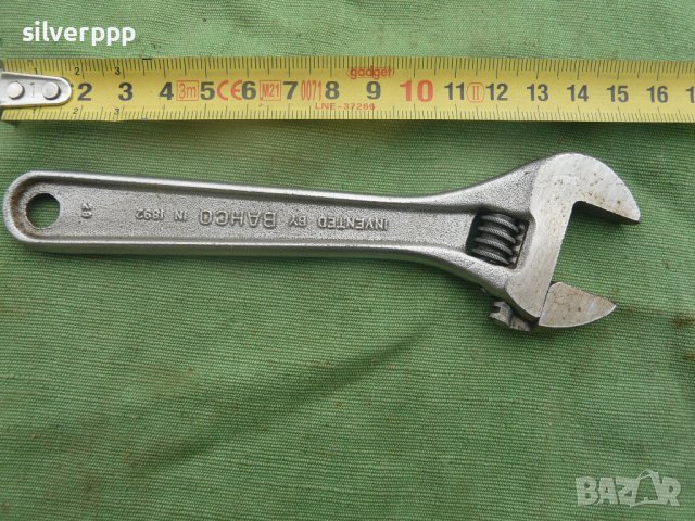 Стар раздвижен ключ BAHCO - малък размер , снимка 2 - Ключове - 43243936