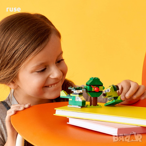 НОВИ! LEGO® Classic 11007 - Зелени творчески тухлички  , снимка 8 - Конструктори - 36405825