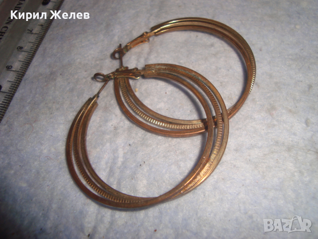 СТАРИ КЛАСИЧЕСКИ МОДЕЛ ВИНТИДЖ АРТ МЕСИНГОВИ ОБЕЦИ 74171, снимка 5 - Обеци - 36476999