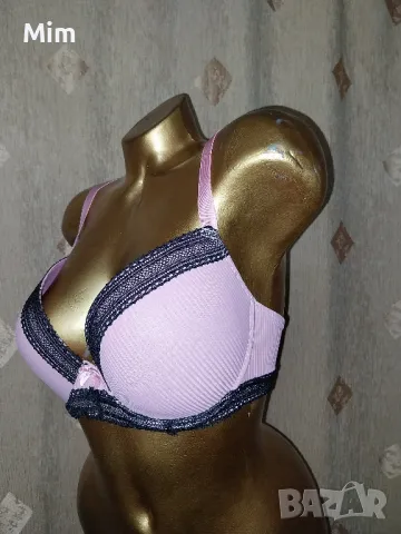 85 С Розов сутиен с черна дантела , снимка 3 - Бельо - 48460131