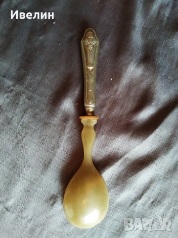 стара викторианска лъжица за сервиране, снимка 4 - Антикварни и старинни предмети - 26293146