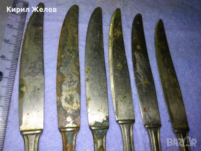 ALPACCA СРЕБЪРНА СПЛАВ Комплект 6 КОЛЕКЦИОНЕРСКИ СТАРИННИ НОЖЧЕТА КУХНЕСКИ от АЛПАКА ГЕРМАНИЯ 42205, снимка 7 - Колекции - 43804216