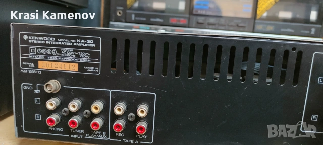 Kenwood KA-30 е винтидж стерео интегриран усилвател, снимка 4 - Ресийвъри, усилватели, смесителни пултове - 53273962