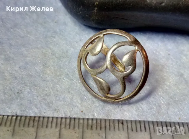 Стара АНГЛИЙСКА СРЕБЪРНА ОБЕЦА СРЕБРО ВИСОКА ПРОБА ФИНА АЖУРНА РЪЧНА ИЗРАБОТКА 48233, снимка 6 - Антикварни и старинни предмети - 48901639
