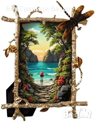 Нова Декоративна рамка за снимки 10x15 см злато метална декорация дом