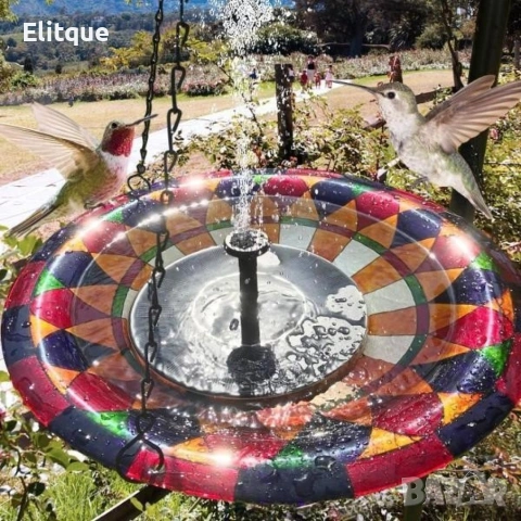 Соларен фонтан с три режима на разпръскване, снимка 13 - Соларни лампи - 53443377