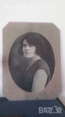 Фотокартина,образ в картонена рамка 1918г. ., снимка 1 - Картини - 33298438