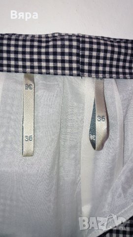 Стилна пола Hammer - класическо тъмно синьо каре!, снимка 8 - Поли - 26689633