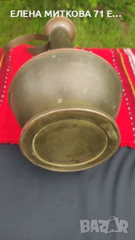 Голяма стара ваза /кана от мед и месинг, снимка 5 - Други ценни предмети - 50869207