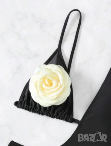 Дамски цял бански с роза, снимка 3 - Бански костюми - 50779519