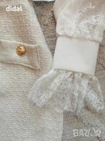 Елегантни риза и букле пола , снимка 2 - Ризи - 52109004