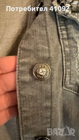 Дънково яке с камъни,ново., снимка 6 - Якета - 53056548