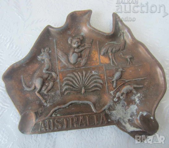 Австралия стар пепелник кенгуру коала птицечовка метал, снимка 1 - Други ценни предмети - 28882204