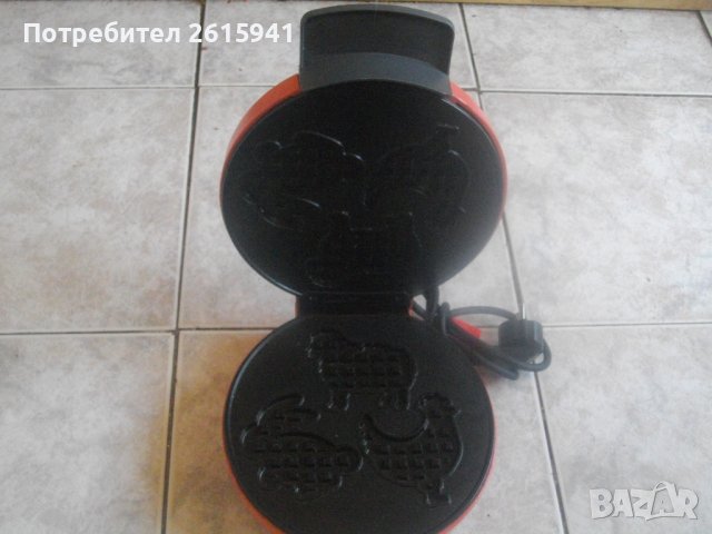 Нов Немски 1200 Вата Гофретник ф200мм-За Гофрети На Фигури Едри Животни-75мм-85мм-Тефлон, снимка 10 - Гофретници - 36867987