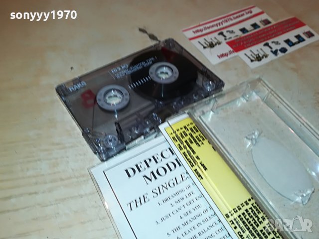 depeche mode-the singles 81/85 касета 2308221419, снимка 15 - Аудио касети - 37777258