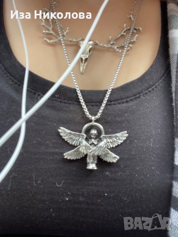 Медальони ангел и херувим, снимка 3 - Колиета, медальони, синджири - 39446837