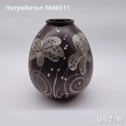 Немска винтидж ваза с подпис, снимка 1 - Вази - 48046866