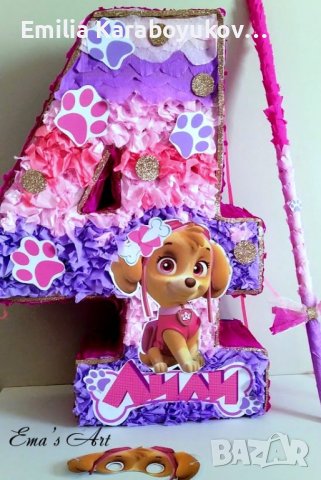 Картонена / хартиена торта пес патрул, снимка 6 - Други - 17716034