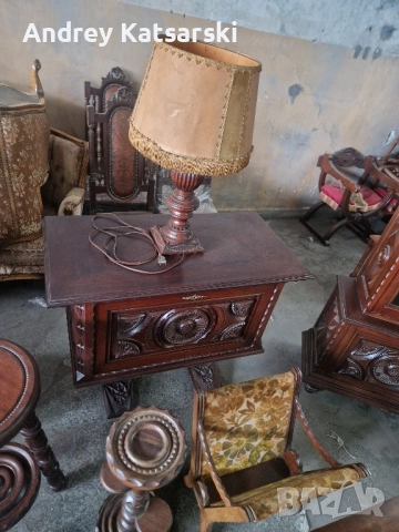 Много Красив и Стилен Комплект от Старинни Махагонови Мебели - Стил БАСК , снимка 7 - Други - 51878686
