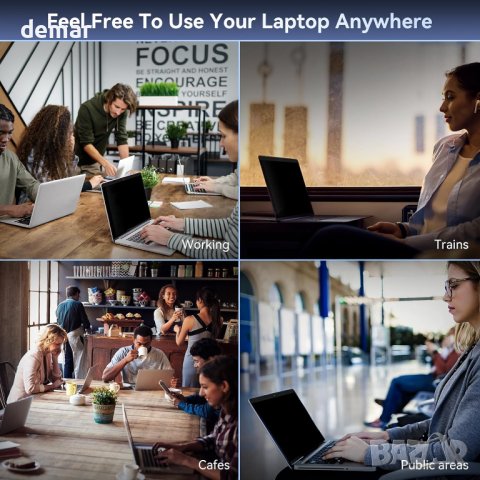 Екран за поверителност за MacBook Pro 13 инча (2016-2022, M1, M2)/MacBook Air 13 инча (2018-2021, M1, снимка 7 - Фолия, протектори - 43311012