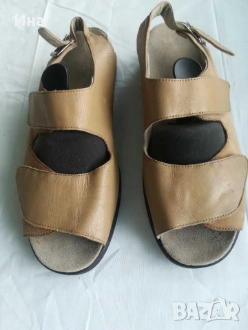 Големи сандали ест велур и кожа, снимка 2 - Сандали - 32812537