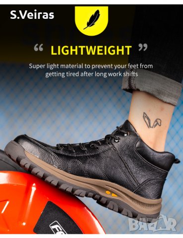 Pаботни Обувки с Метално Предпазно Бомбе,Кевларена Подметка, S3,8886, снимка 7 - Други - 38100786