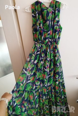 Дълга цветна рокля, снимка 2 - Рокли - 40638489