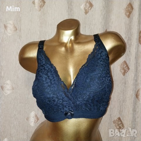 hunkemoller 90 E Черен дантелен сутиен с падаща чашка / за кърмачки /