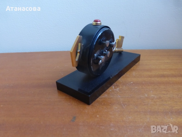 Рядък будилник часовник Слава "Ключът на Москва" 5, снимка 5 - Антикварни и старинни предмети - 52791198