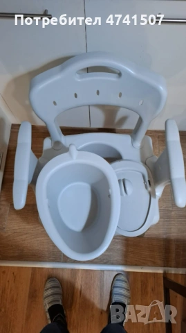 Heизползван Комбиниран стол за баня и тоалет Etac Swift, снимка 2 - Столове - 53520890